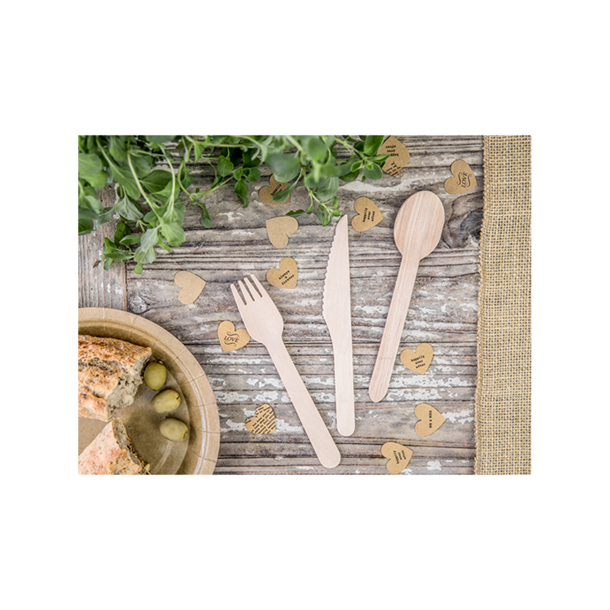 Houten bestek - 18-delige set - Classic