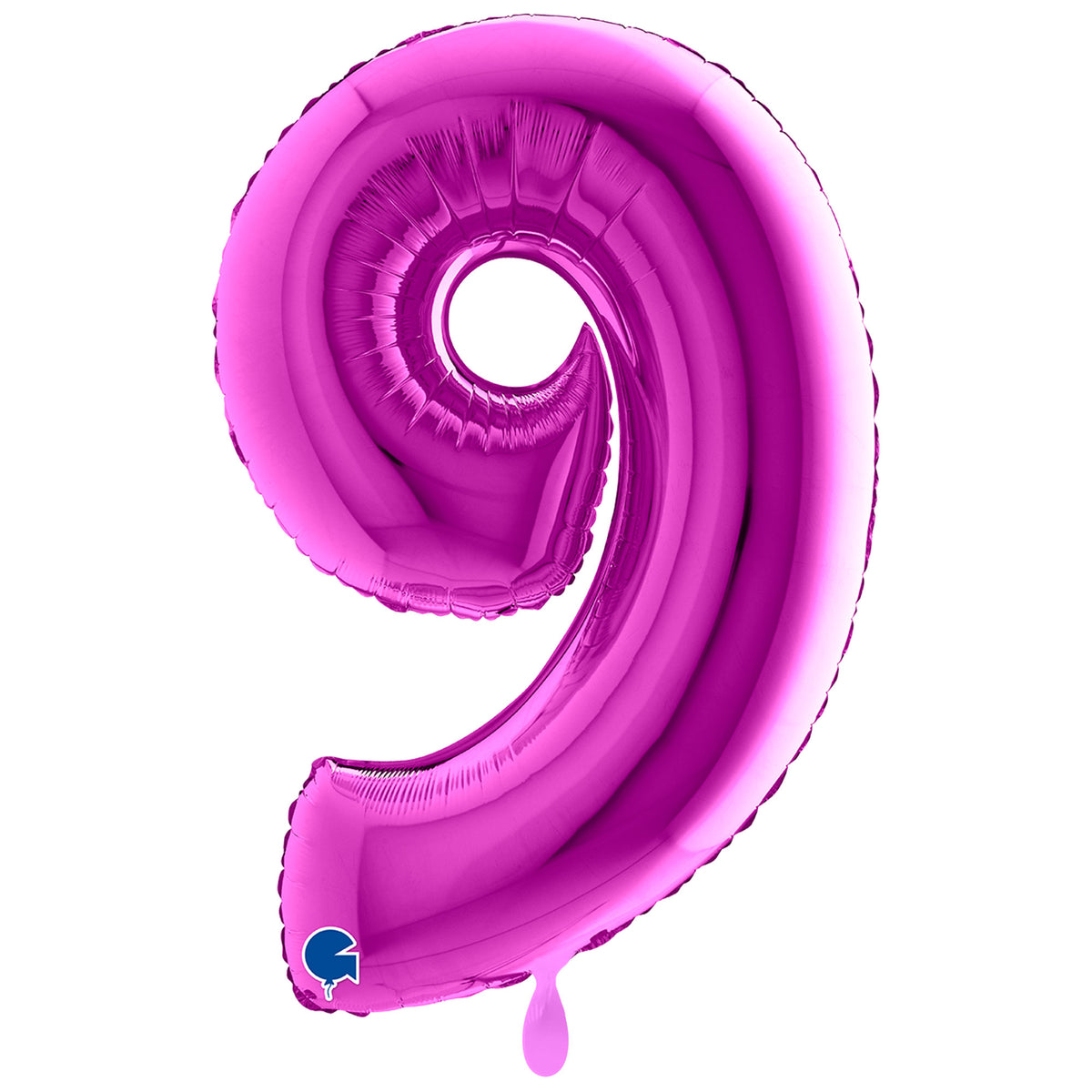 1 Ballon XXL - Nummer 9 - Lila