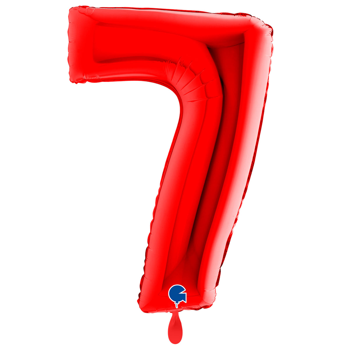 1 ballon XXL - Cijfer 7 - Rood