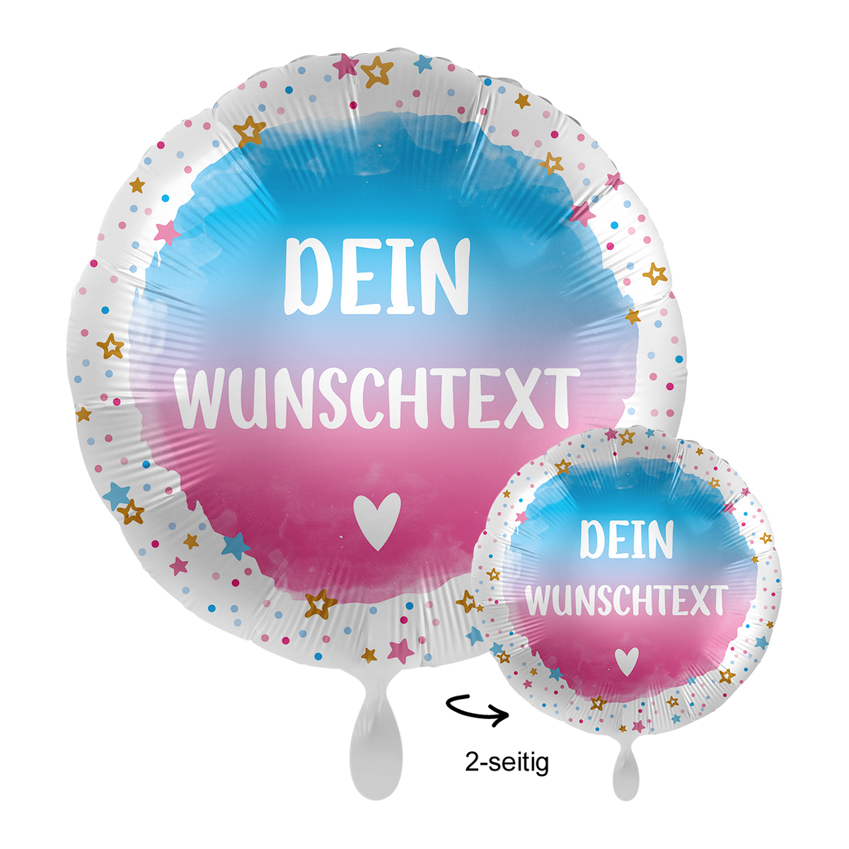 1 Ballon mit Text - BOY or GIRL