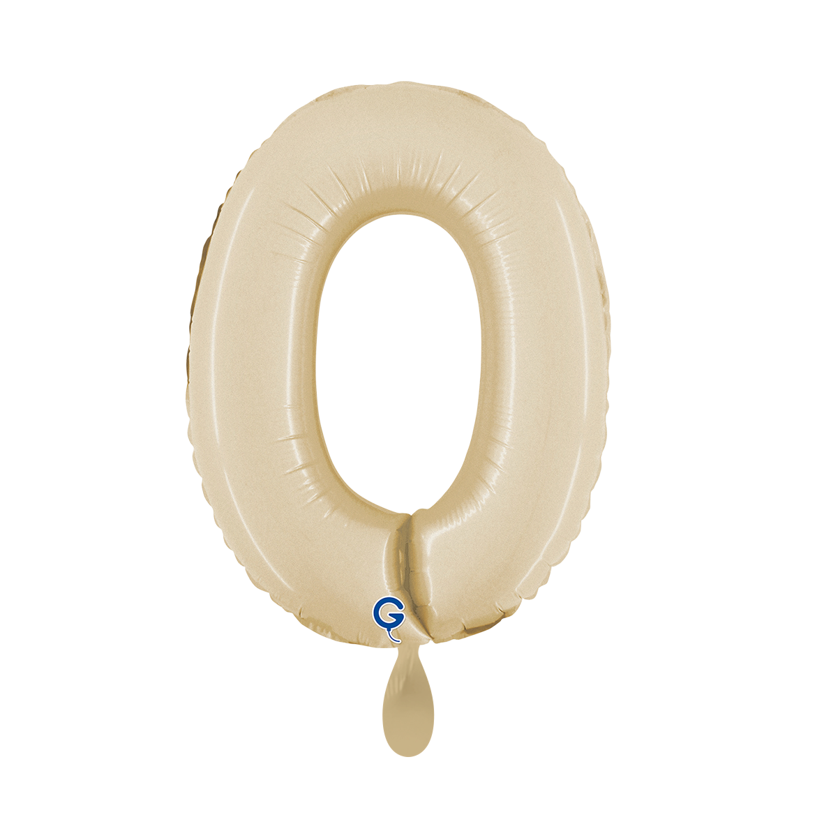 1 Ballon XS - Nummer 0 - Satijncrème