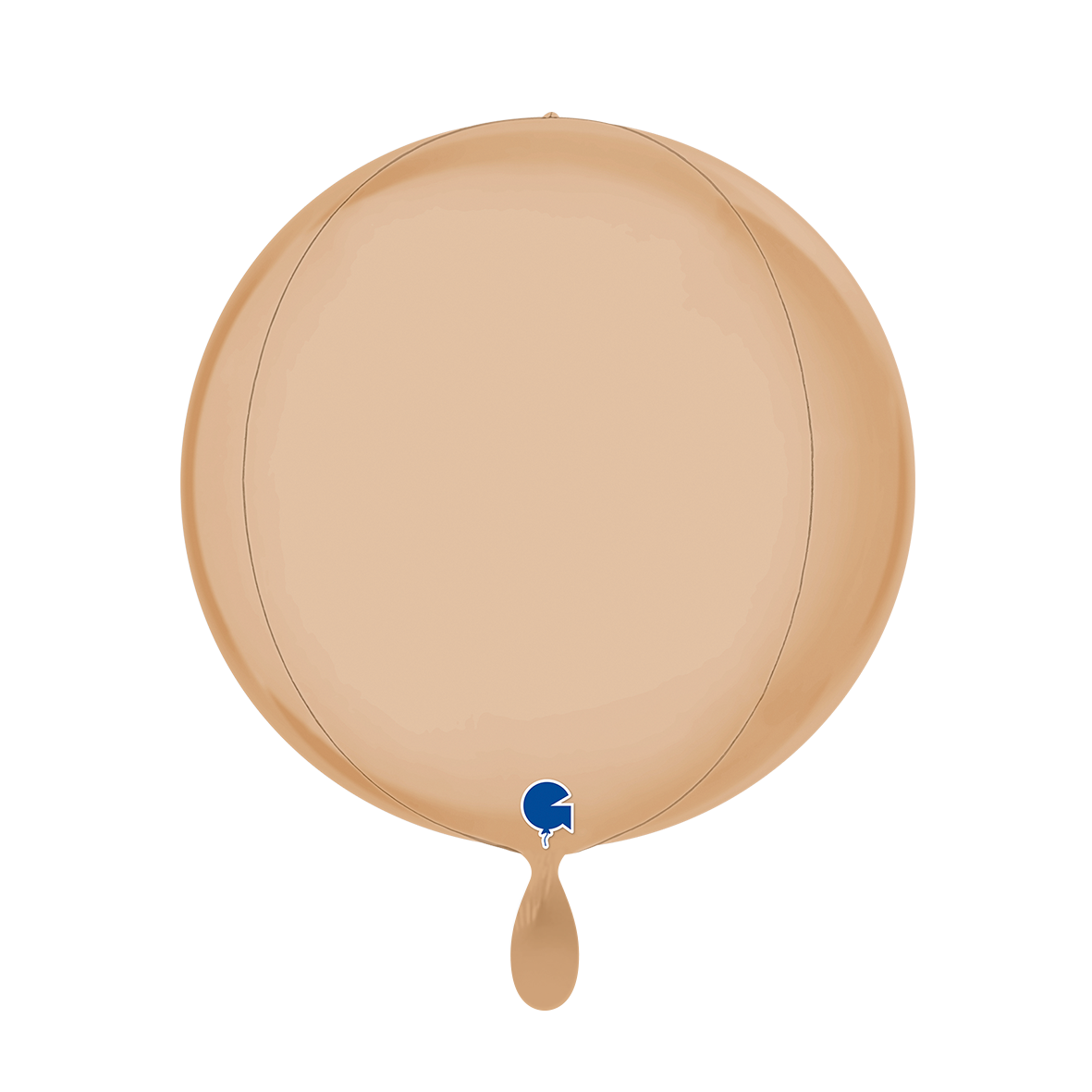 1 Ballon 4D - Globe - Satijn Nude