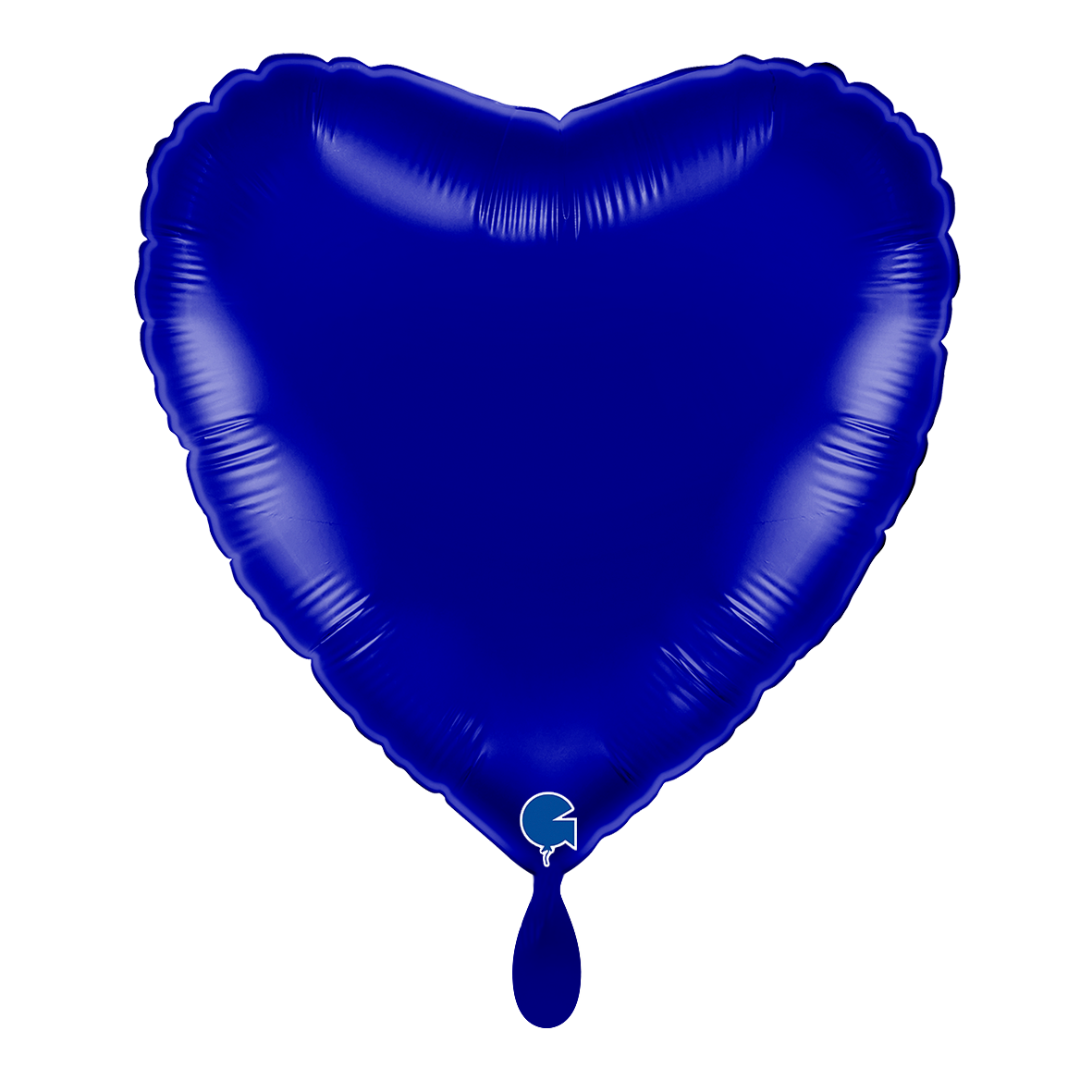 1 Ballon - Hart - Blauw Capri