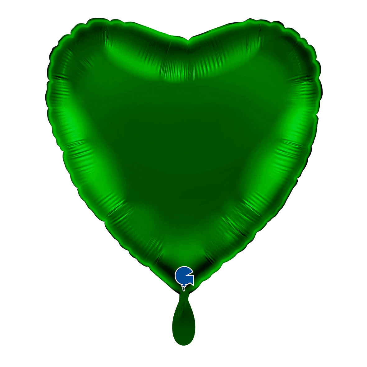 1 Ballon - Hart - Donkergroen