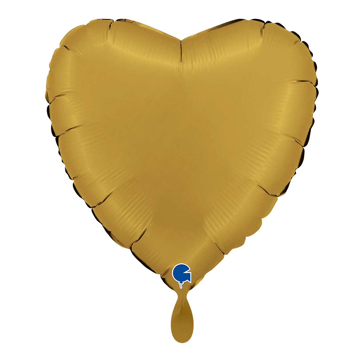 1 Ballon - Hart - Satijn Goud