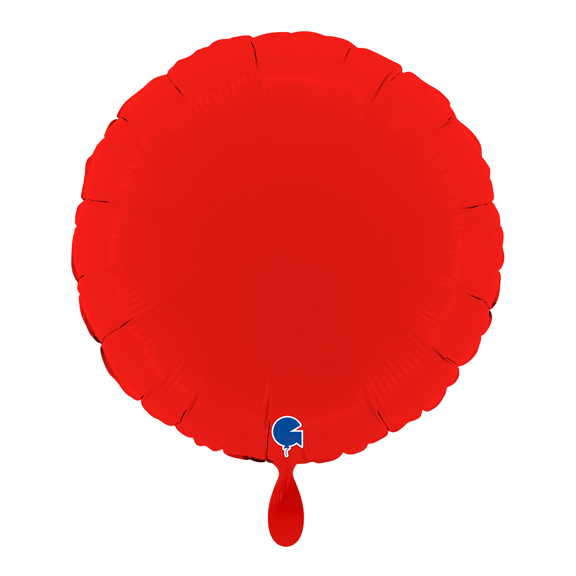 1 Ballon - Rond - Mat Rood