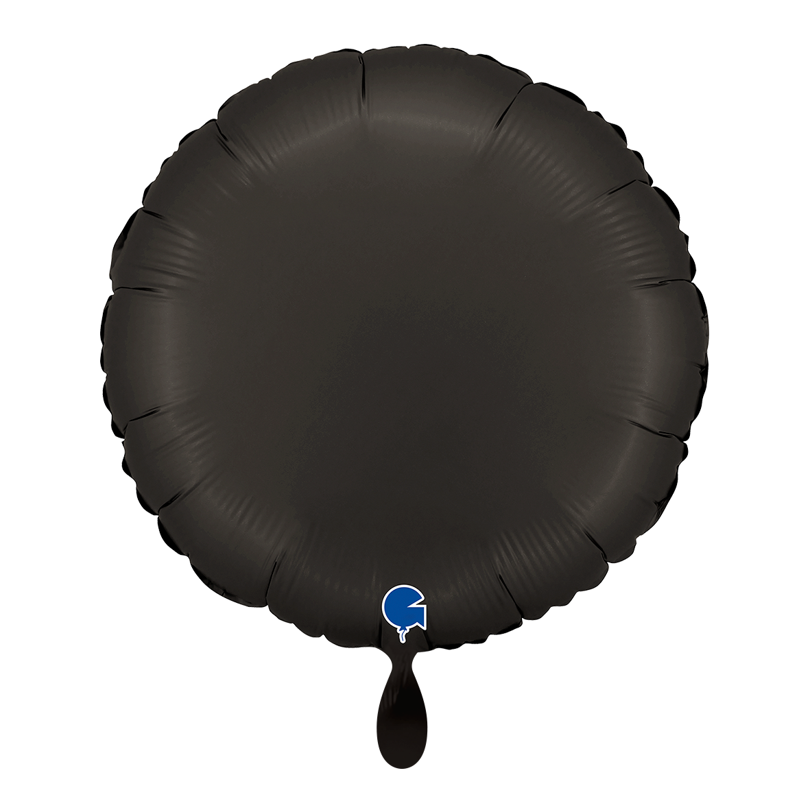 1 Ballon - Rond - Satijn Fumé Zwart
