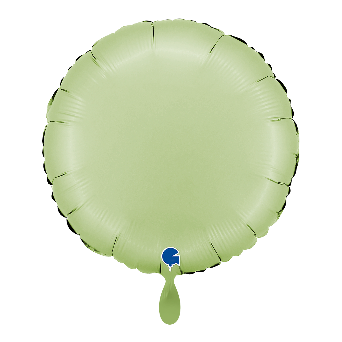 1 Ballon - Rond - Satijn Olijfgroen