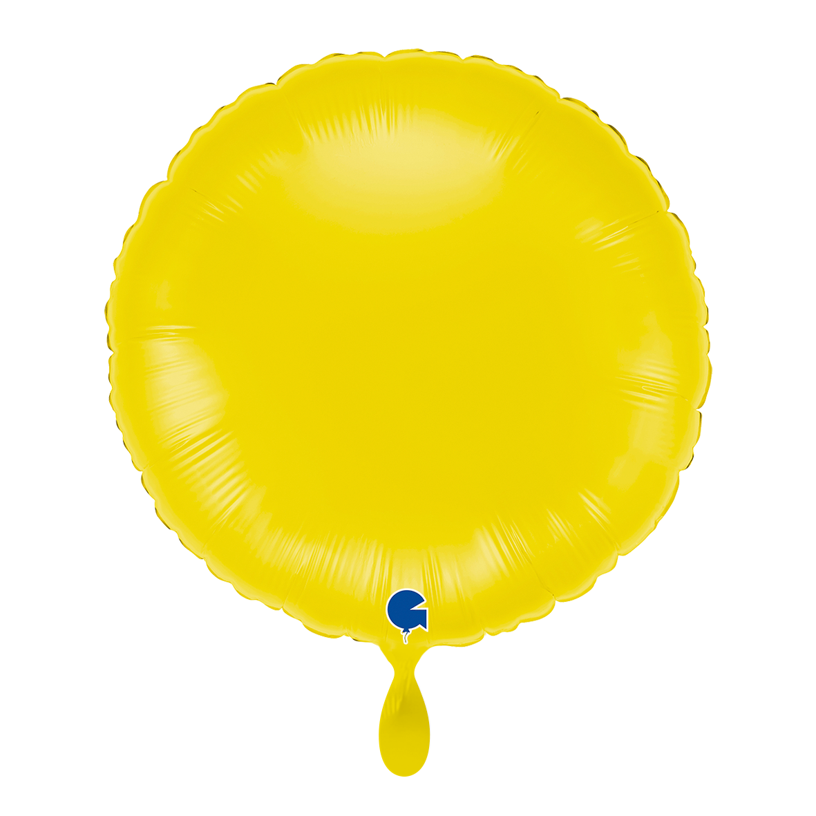 1 Ballon - Rond - Pastelgeel