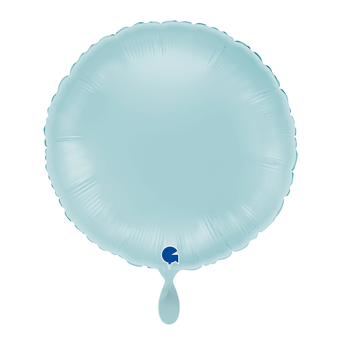 1 Ballon - Rond - Pastelblauw
