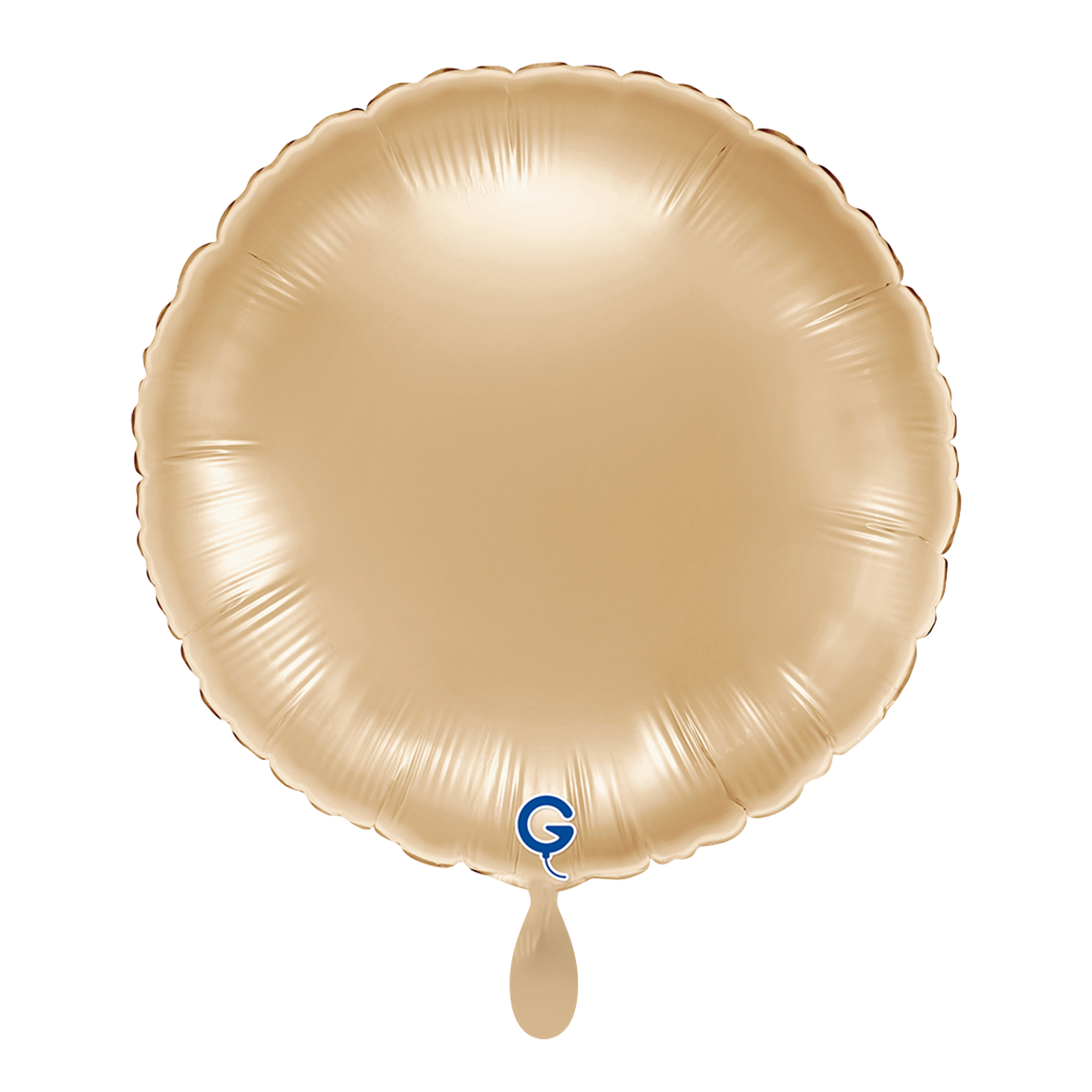 1 Ballon - Rund - Weißgold