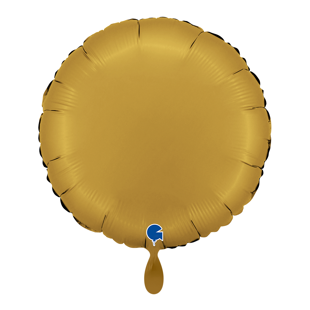 1 Ballon - Rond - Satijn Goud