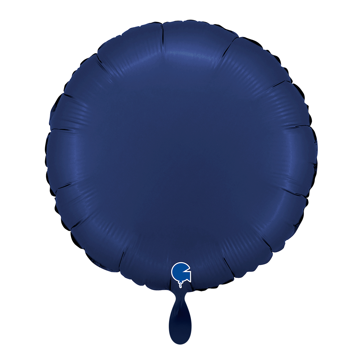 1 Ballon - Rond - Satijn Blauw Marine