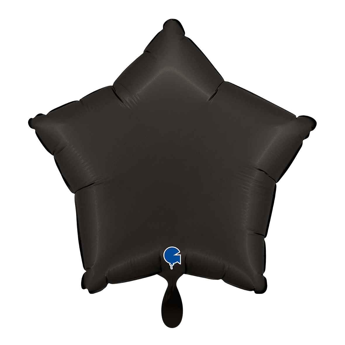 1 Ballon - Stern - Satin Fumé Schwarz