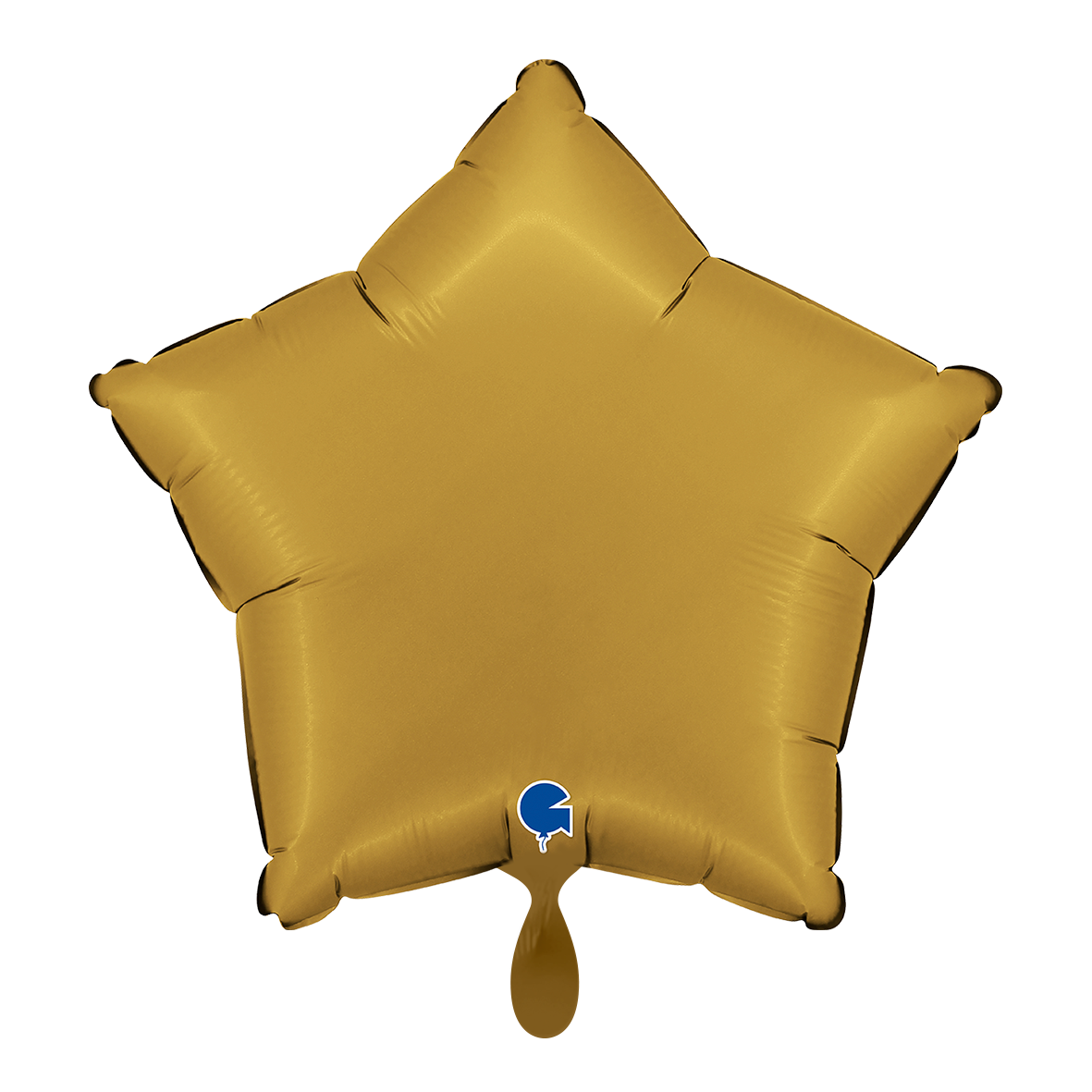 1 Ballon - Ster - Satijn Goud