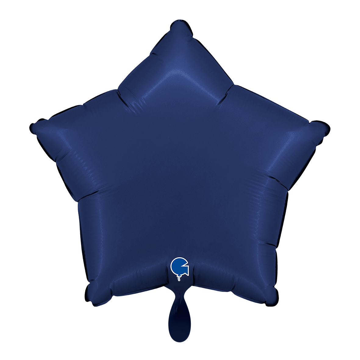 1 Ballon - Stern - Satin Navy Blau