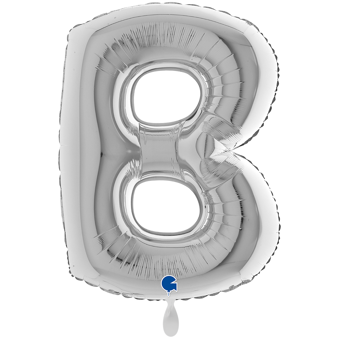 1 Ballon XXL - Letter B - Zilver