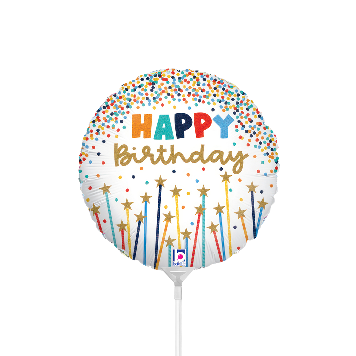 10 mini ballonnen (met lucht gevuld) - verjaardagskaarsen (onverpakt)