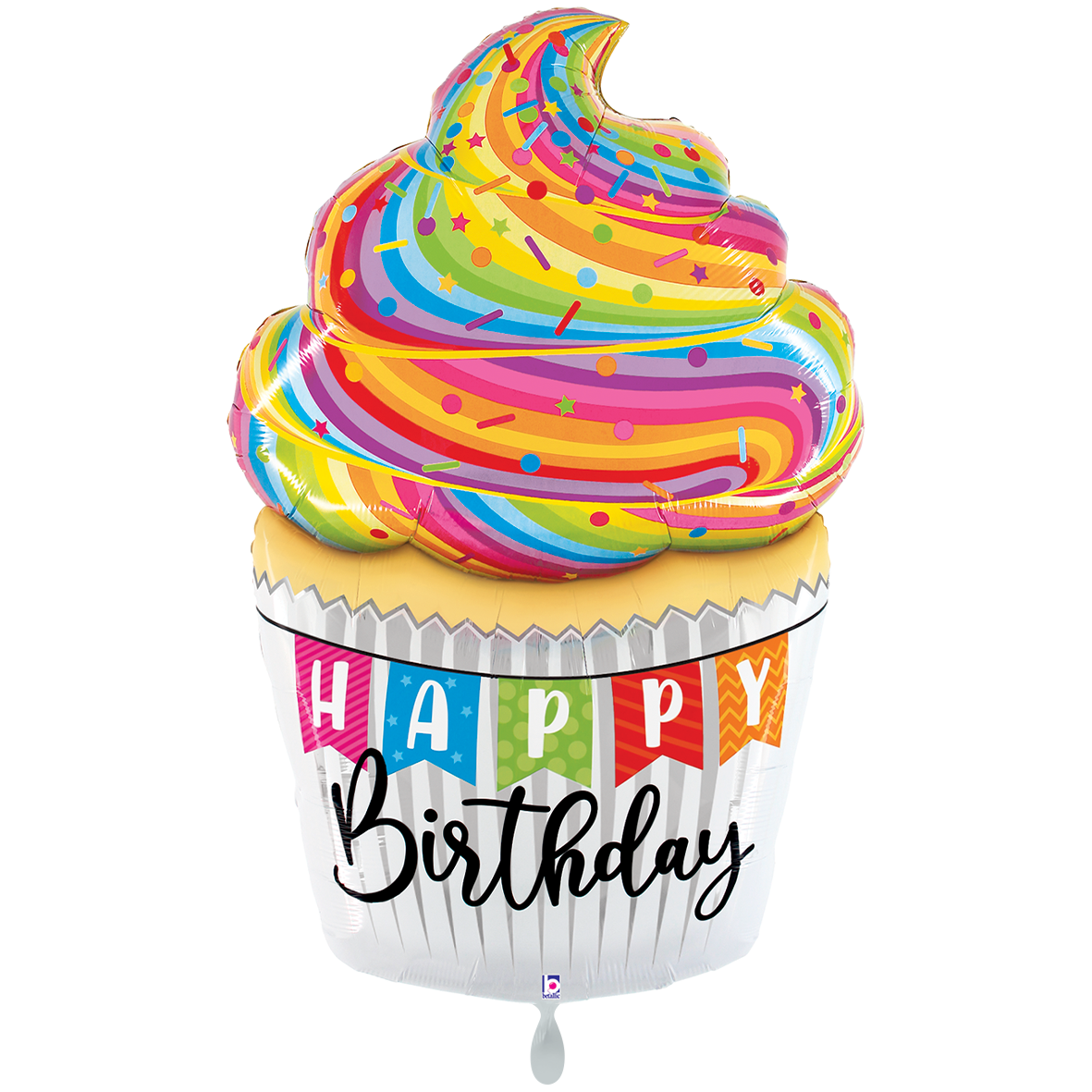 1 Ballon XXL - Speciale Levering B-Day Cupcake