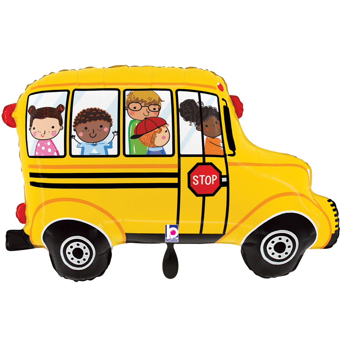 1 Ballon XXL - Schoolbus