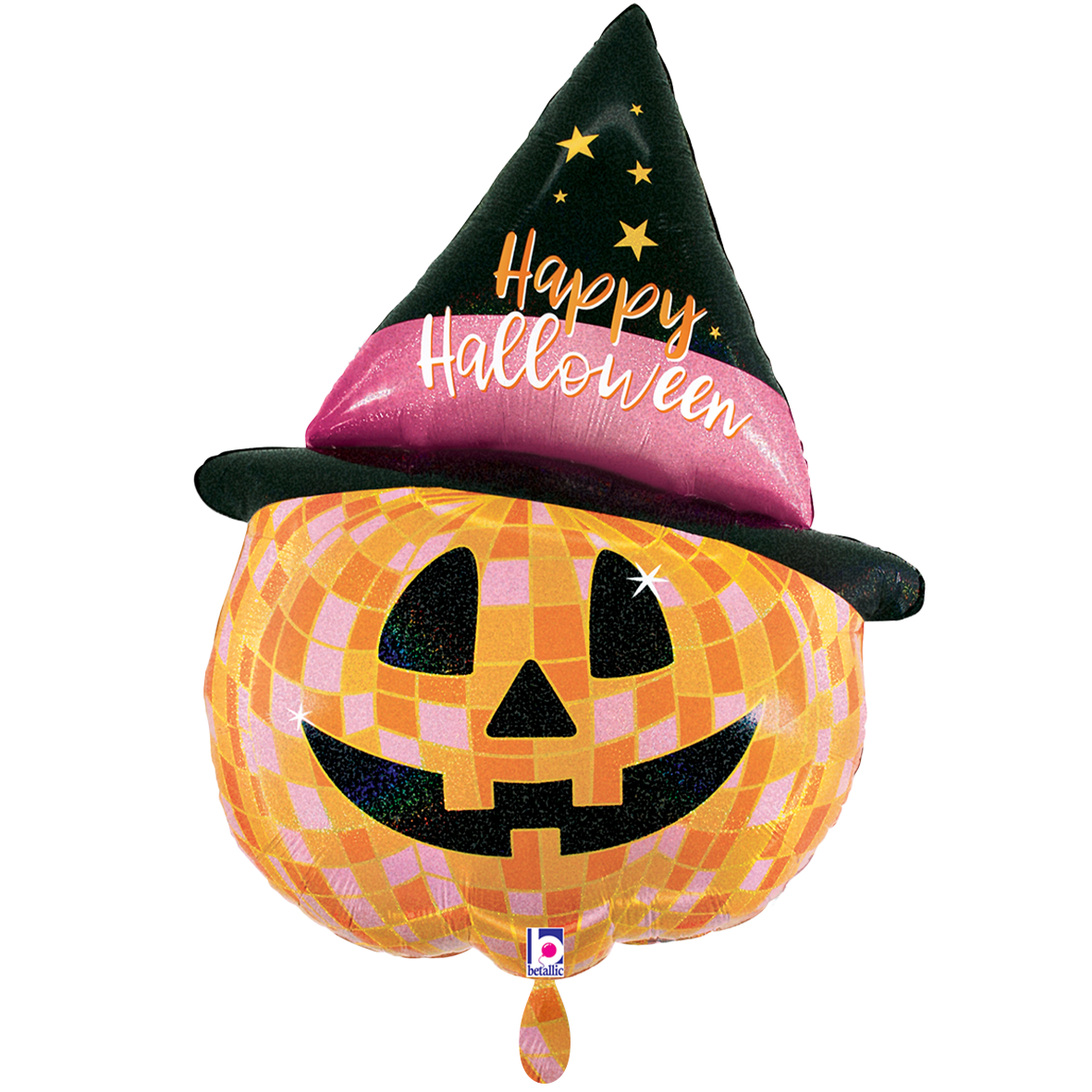 1 Ballon XXL - Disco Halloween Jack-O'-Lantern