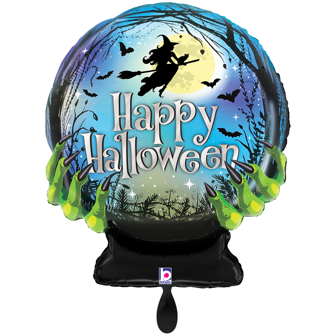 1 Ballon XXL - Spooky Halloween Crystal