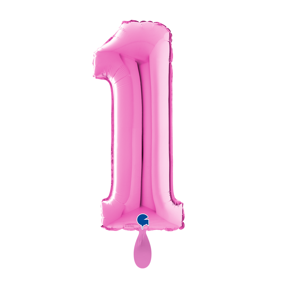 1 Ballon XL - Nummer 1 - Fuxia
