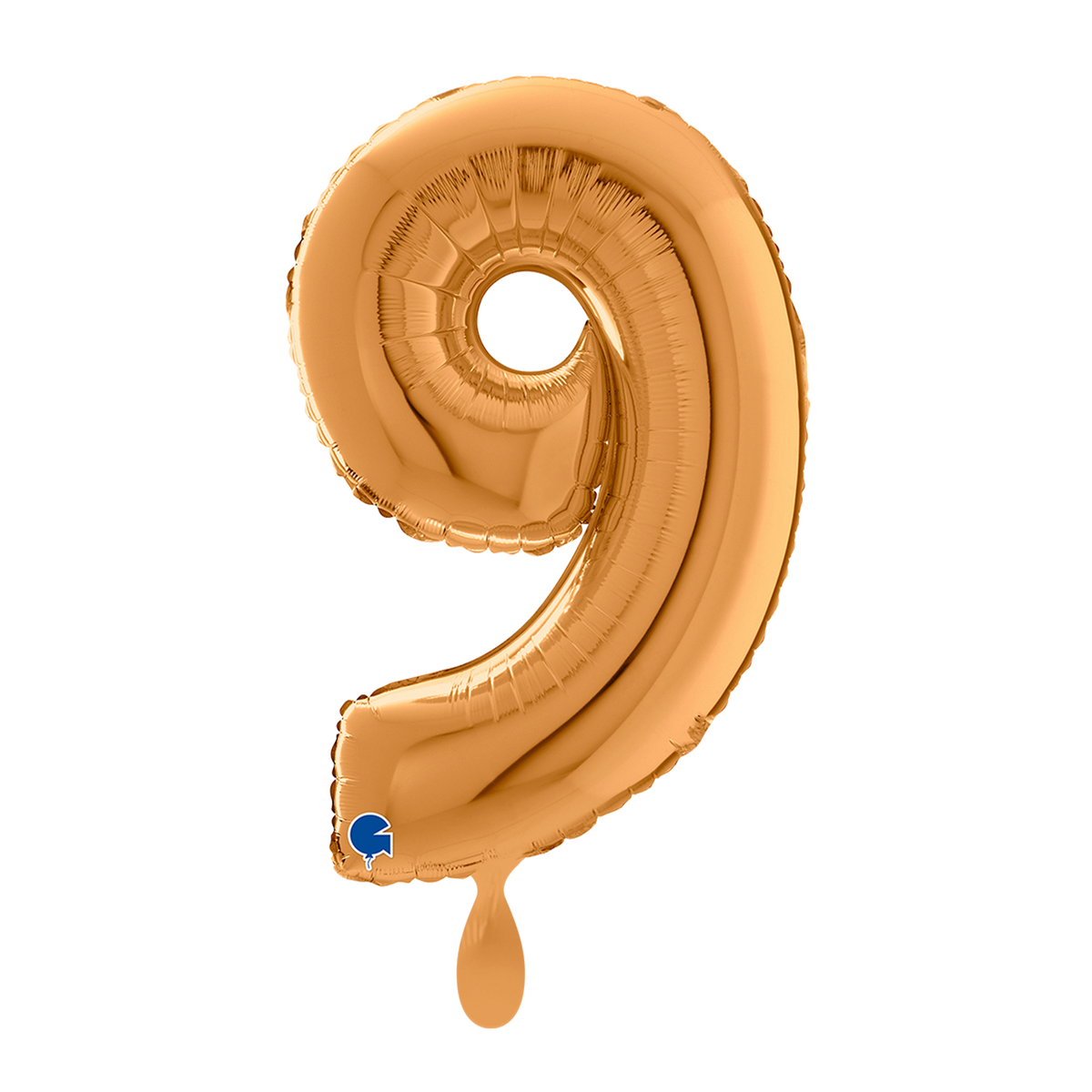 1 Ballon XL - Cijfer 9 - Goud
