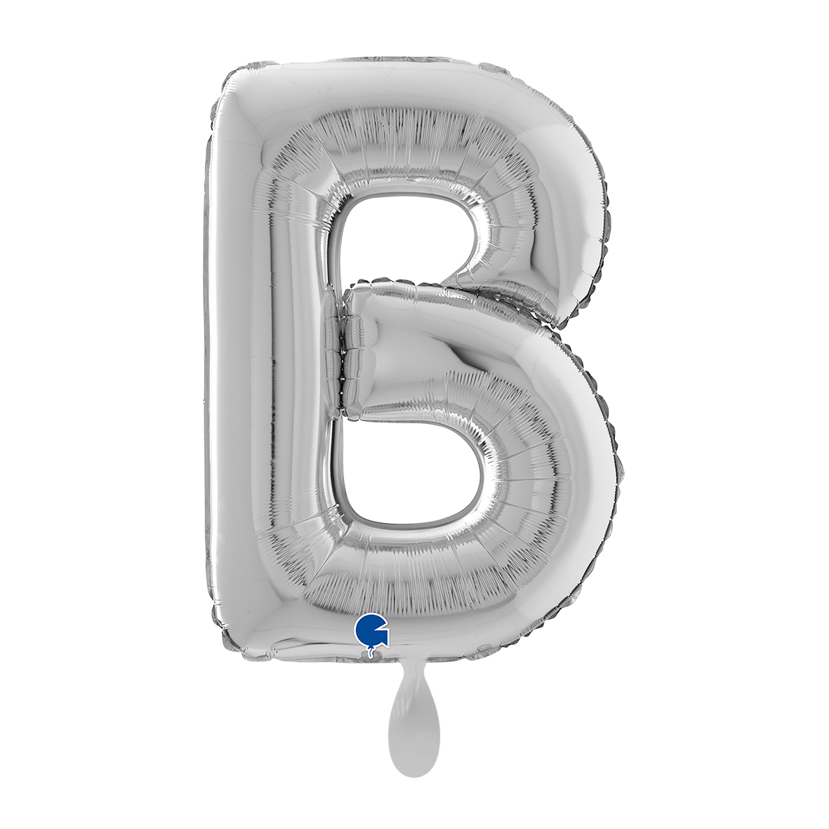 1 Ballon XL - Letter B - Zilver