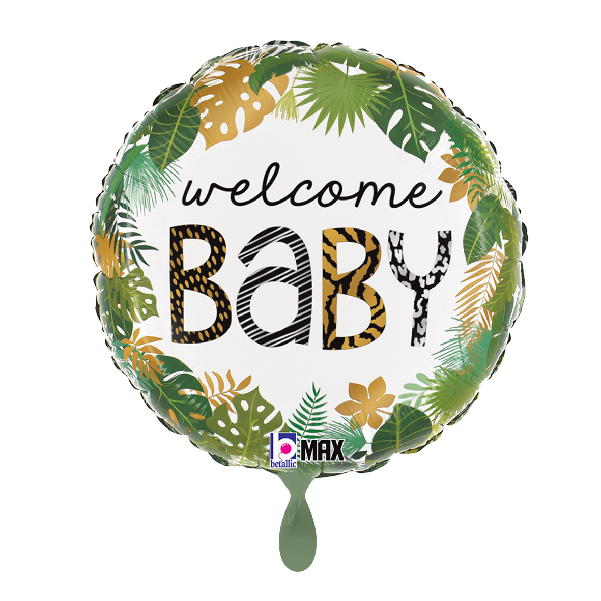 1 Ballon - Dschungel Willkommen Baby
