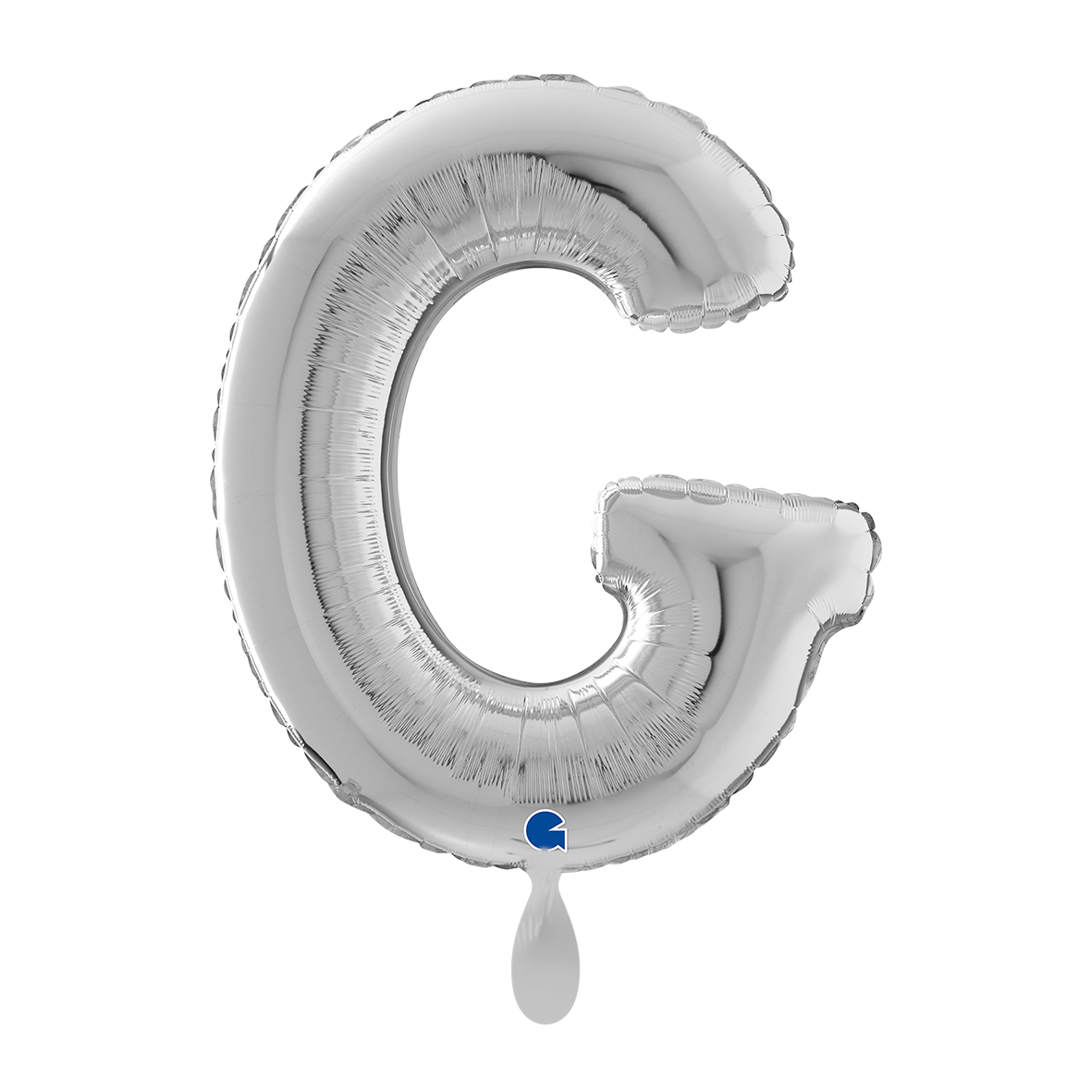 1 Ballon XL - Letter G - Zilver