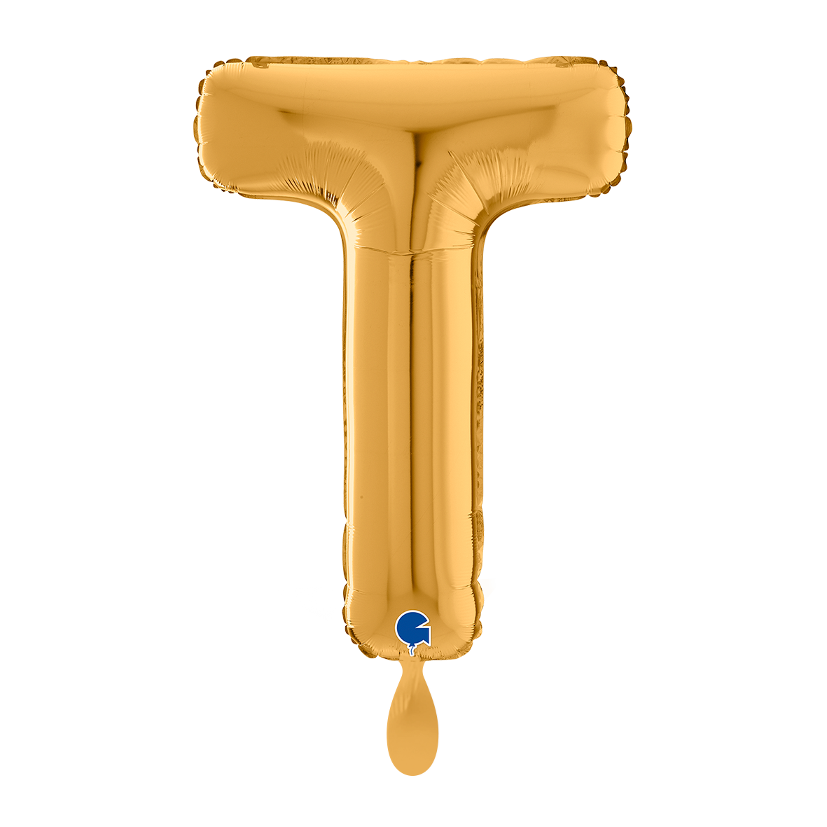 1 Ballon XL - Letter T - Goud
