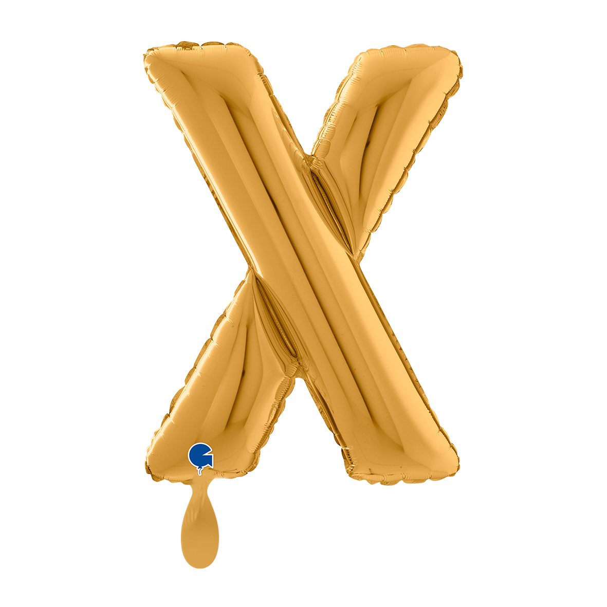 1 Ballon XL - Letter X - Goud