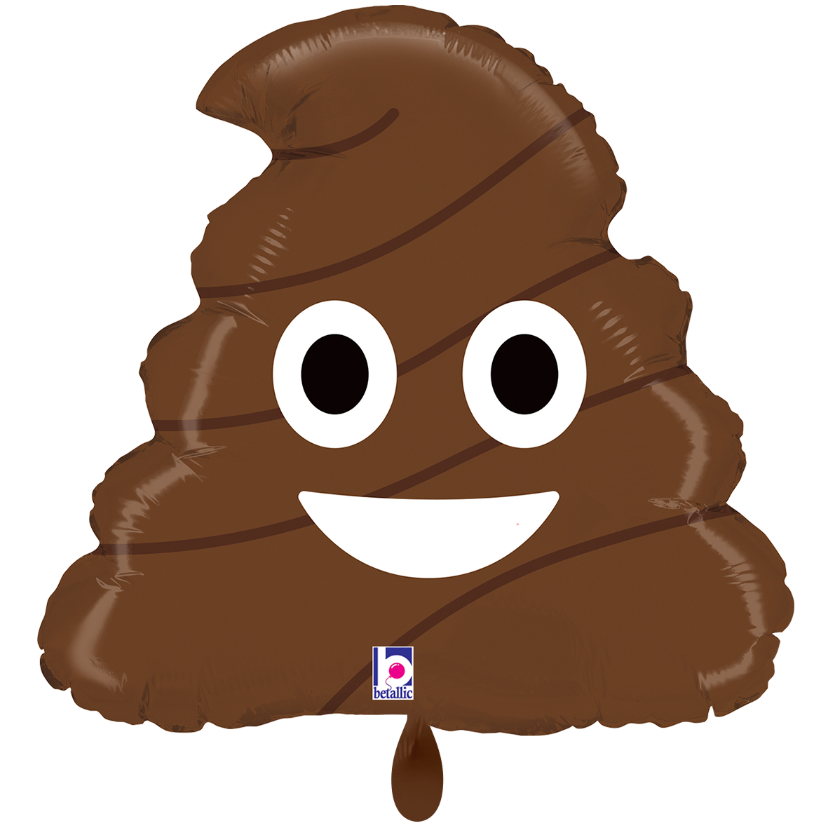 1 Ballon XXL - Emoji Poep