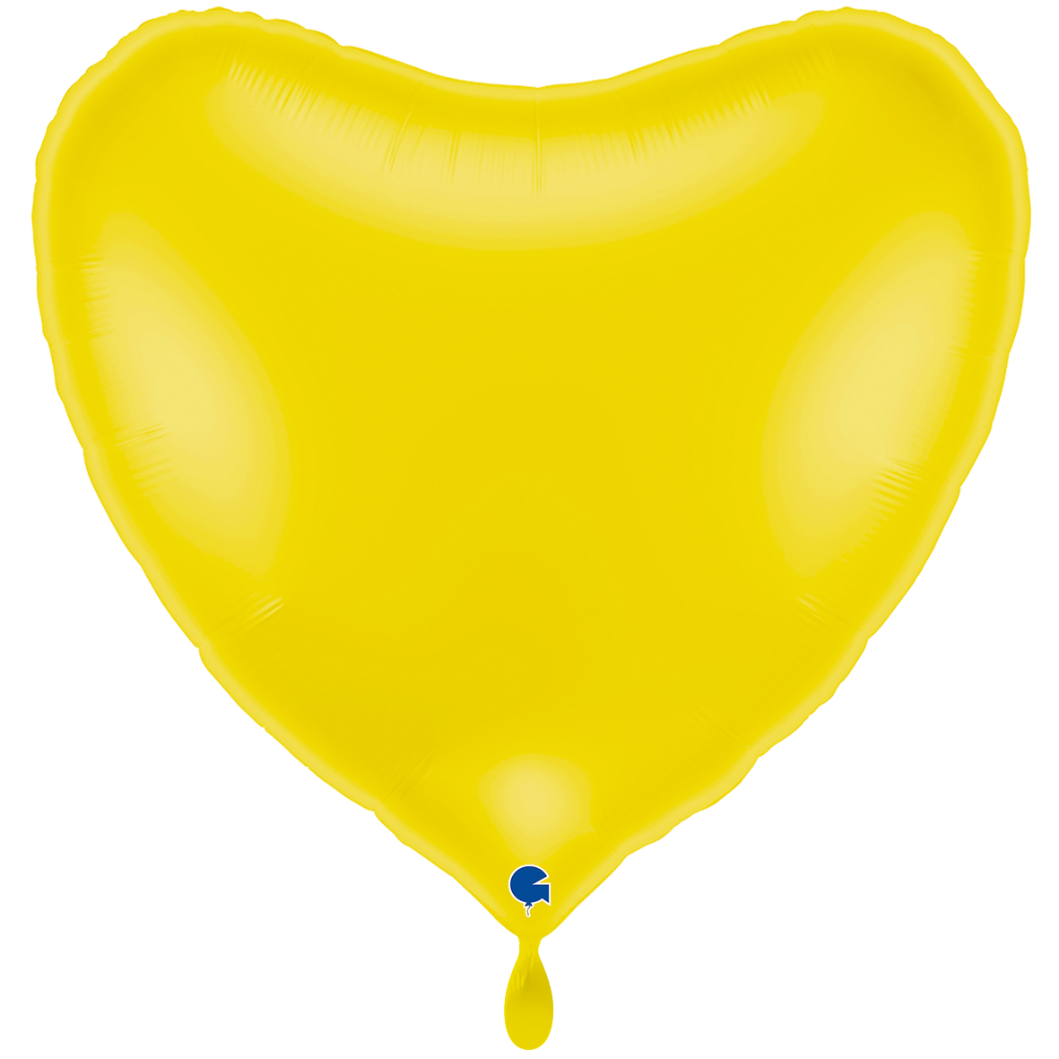 1 Ballon XXL - Hart - Pastelgeel