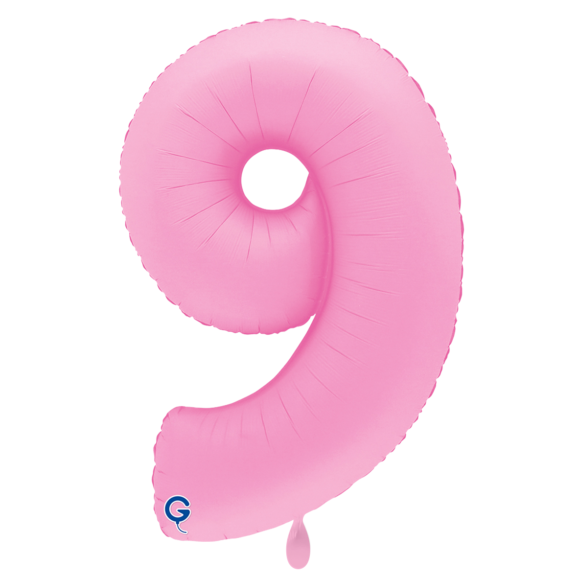 1 Ballon XXL - Nummer 9 - Soft Matte Sakura Roze