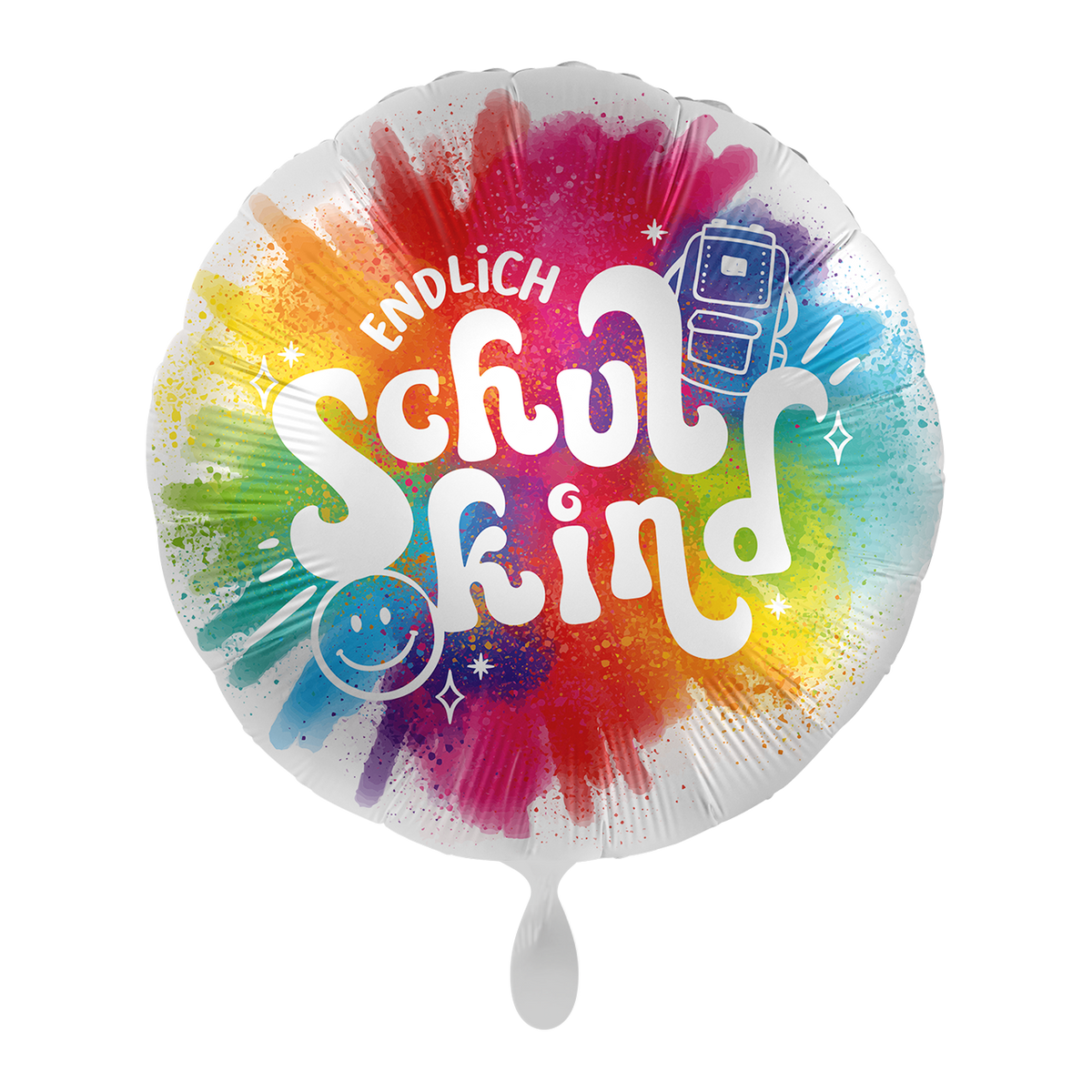 1 Ballon - School - Kleurrijke inschrijving - NED