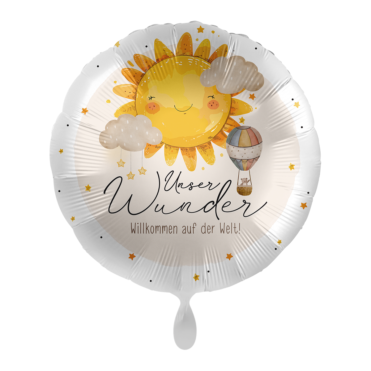 1 Ballon - Baby Neutraal - Welkom op de wereld - NL