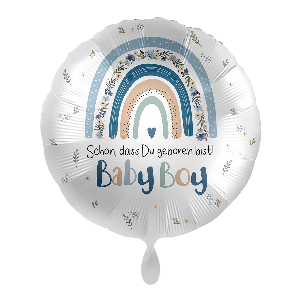 1 Ballon - Baby Boy - Regenboog Jongen - NL