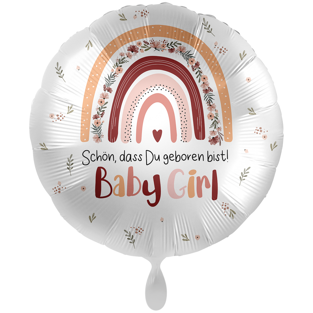 1 Ballon XXL - Baby Girl - Regenboog Meisje - GER