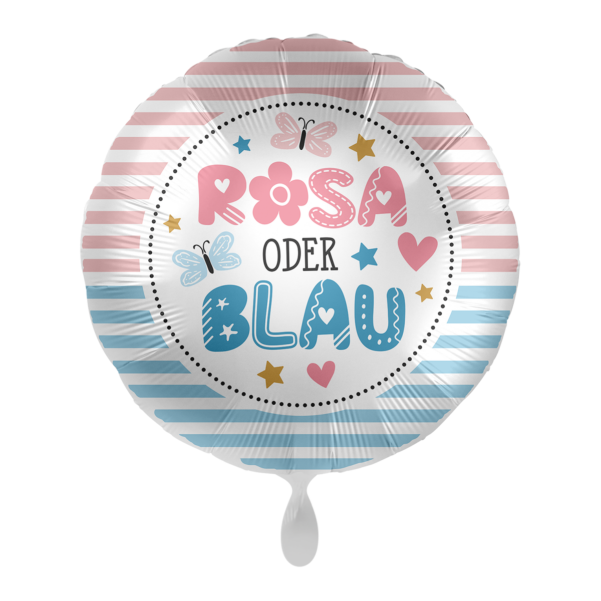 1 Ballon - Gender Reveal - Roze of Blauw - NLD