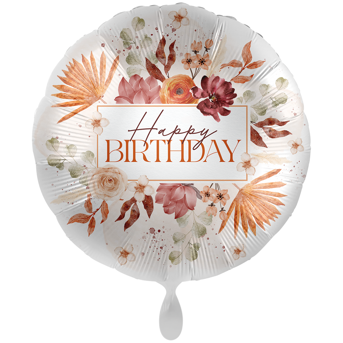 1 Ballon XXL - Happy Birthday Flowers - NL