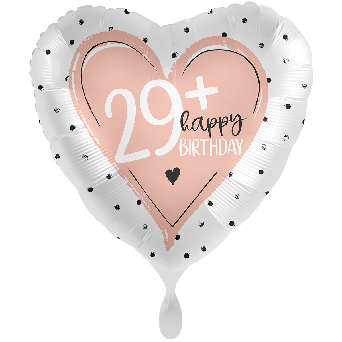 1 Ballon XXL - Glanzend - 29+ Happy Birthday - ENG