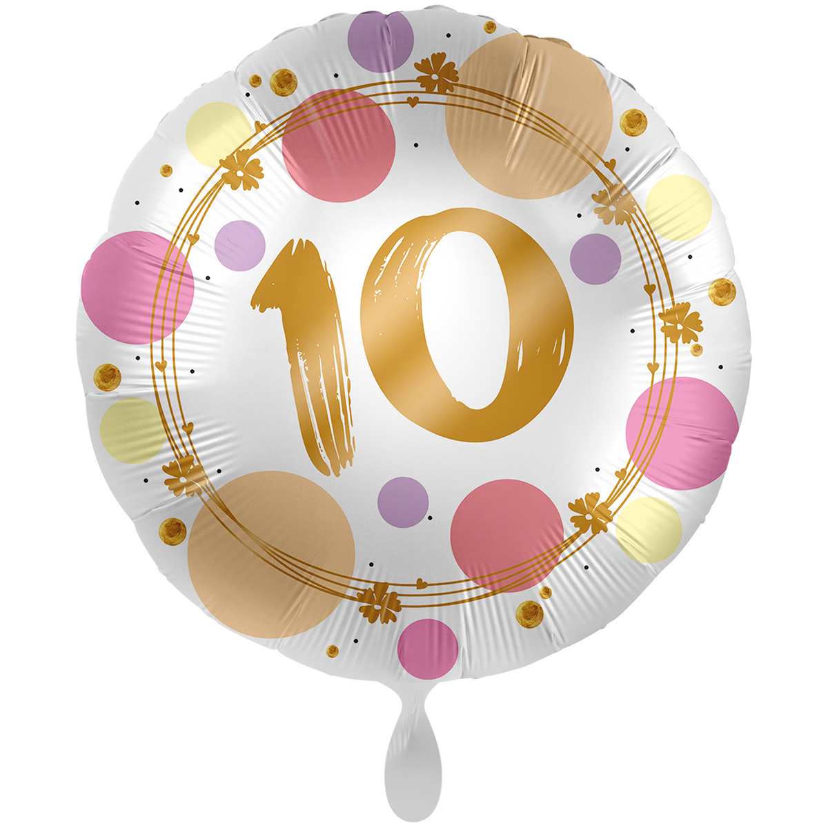 1 Ballon XXL - Glänzende Punkte 10 - UNI