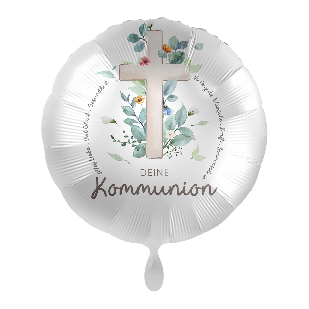 1 Ballon - Charmant communiekruisje - NL