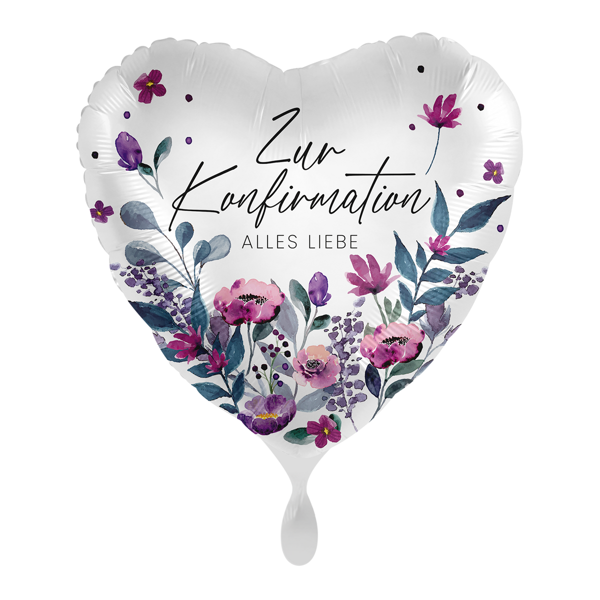 1 Ballon - Gebloemde Bevestiging - NL