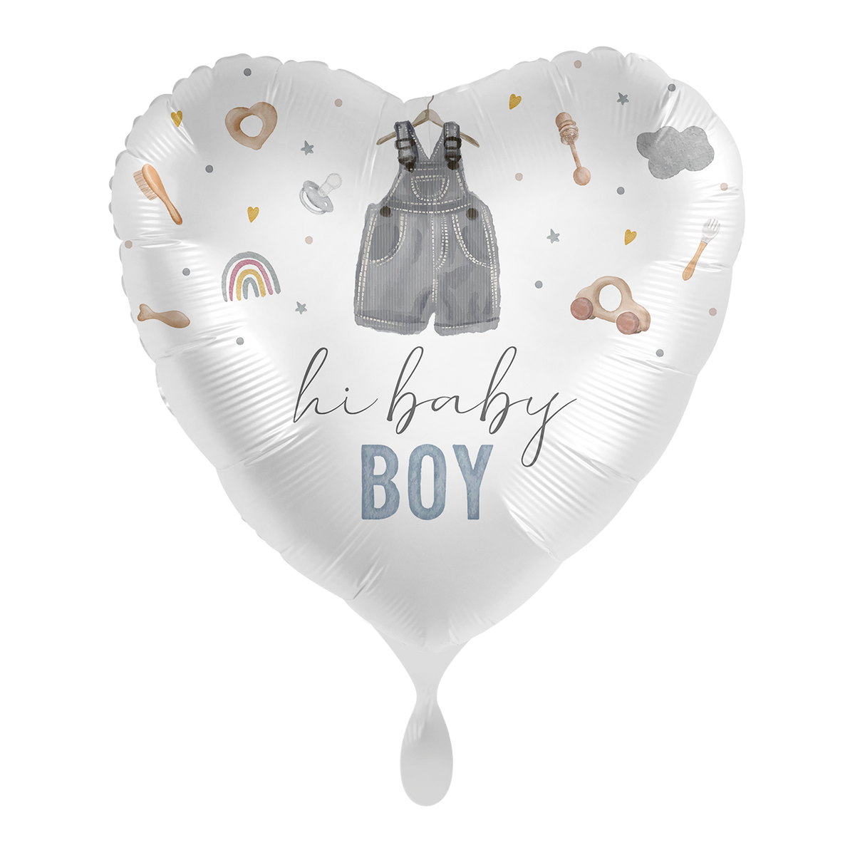 1 Ballon - Cute Baby Boy Heart - ENG