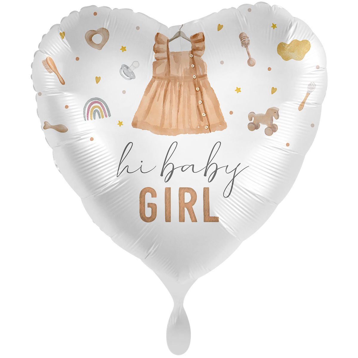 1 Ballon XXL - Cute Baby Girl Heart - NL