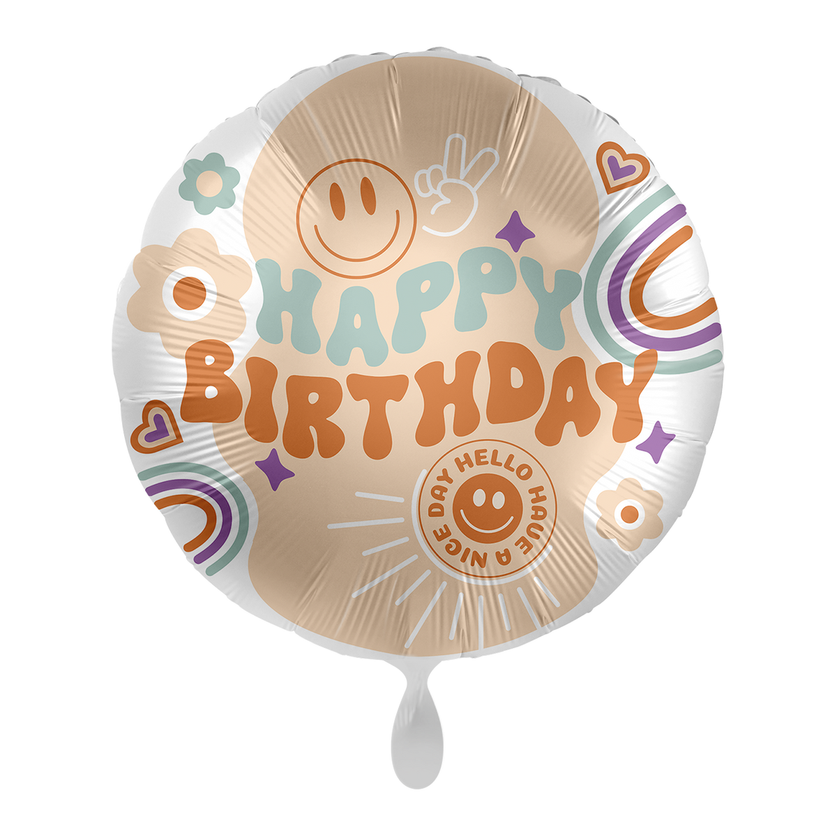 1 Ballon - Hippie-verjaardag - NL