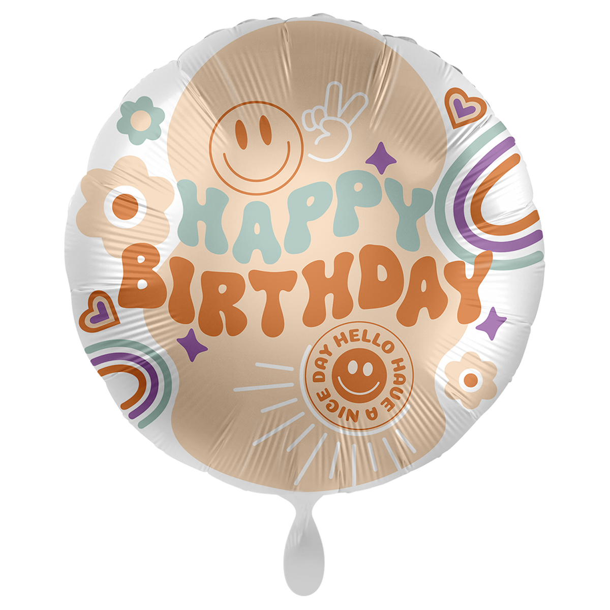 1 Ballon XXL - Hippie Verjaardag - NL